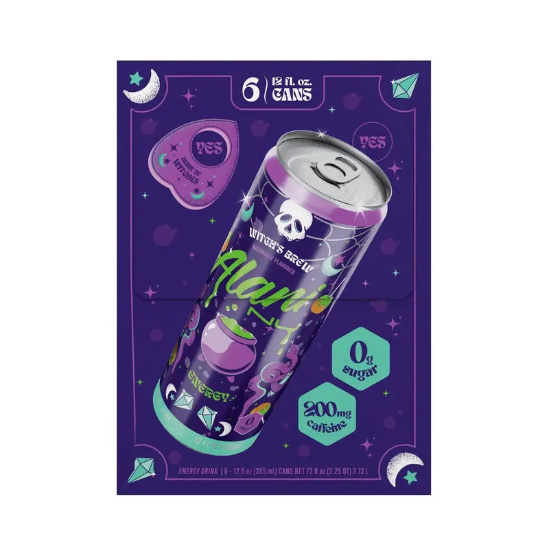 Witch’s Brew Sugar-Free Energy Drink – 12-Fl-Oz Cans, 6-Count