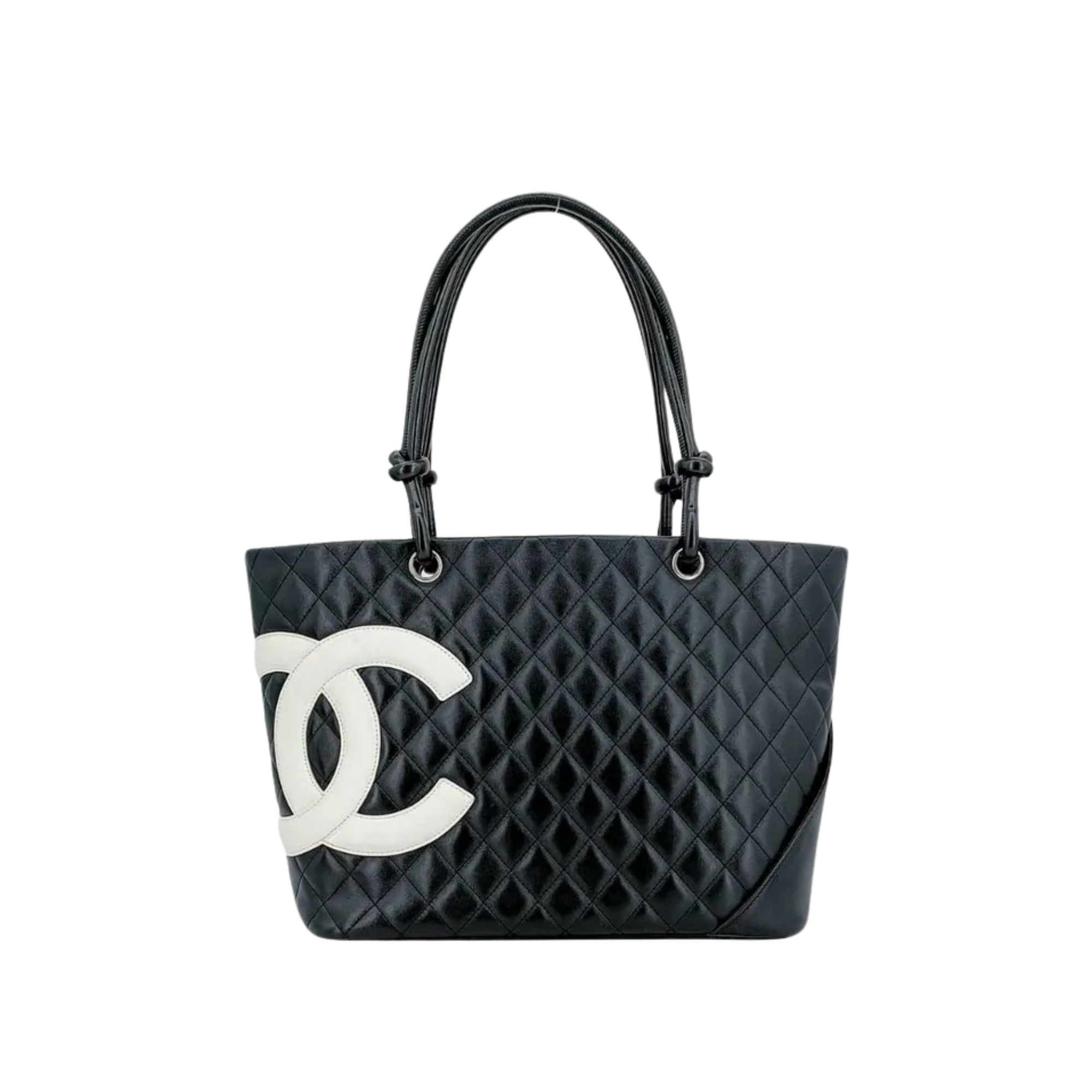 Chanel Calfskin Quilted Large Cambon Tote Black 41Cm/16in
