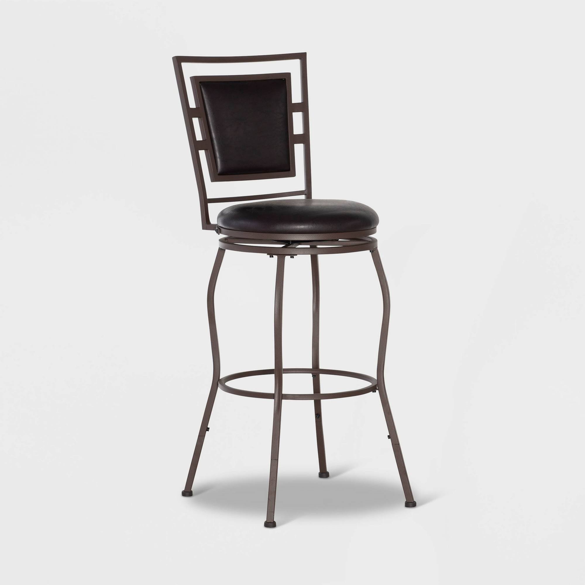 3PC Teagan Adjustable Stool Set Dark Brown - Linon
