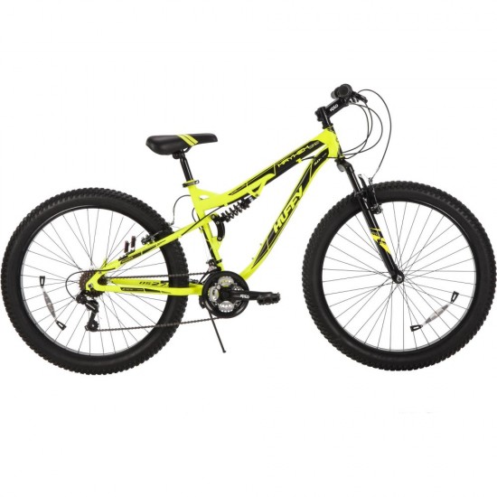 Huffy 27.5″ Mayhem Men’s Mountain Bike with Aluminum Frame, Yellow