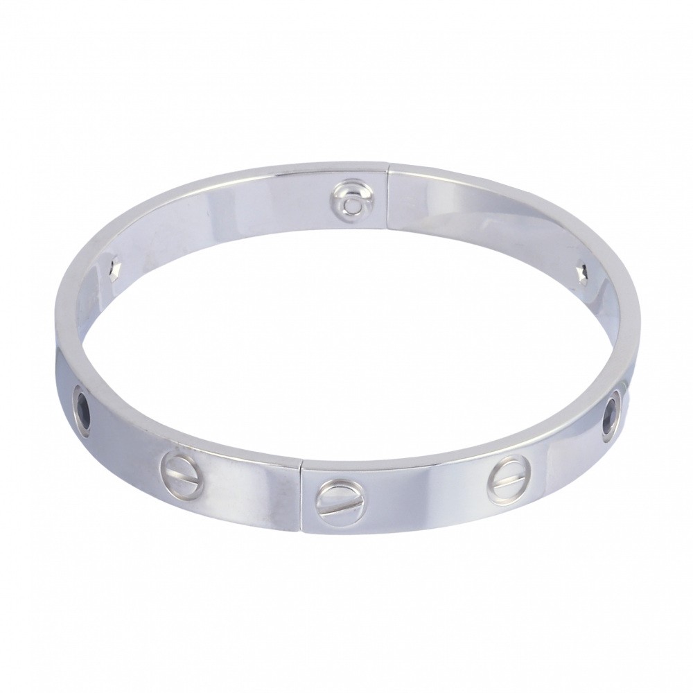 Cartier Love Bracelet 18K White Gold Sapphire