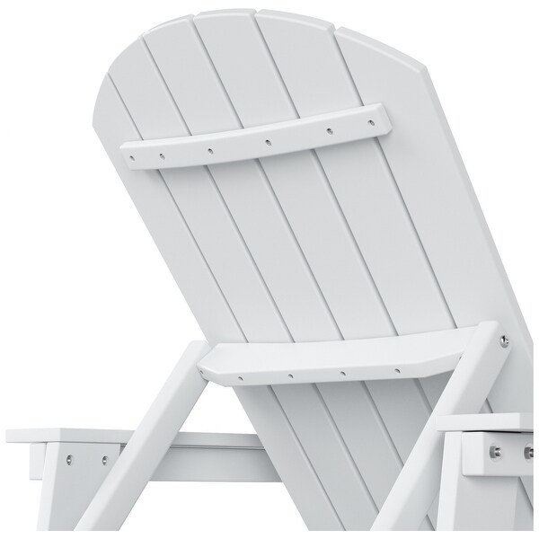 Polytrends Altura Poly EcoFriendly All Weather Reclining Chaise Lounge with Arms