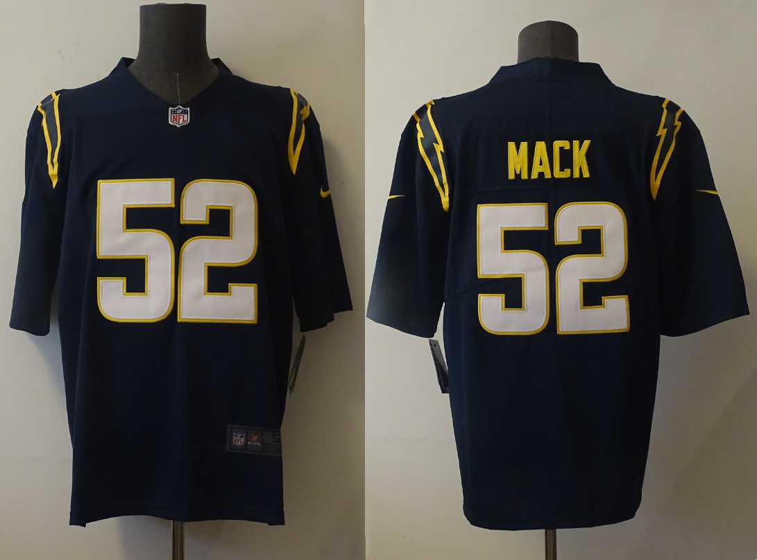 Men's Los Angeles Chargers Khalil Mack #52 Navy Alternate Game Jersey