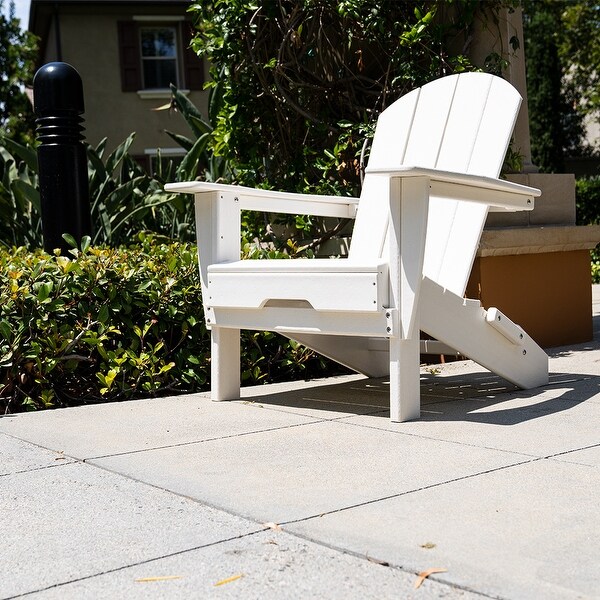 All Weather Folding Adirondack Chair,HDPE Recyclable Plastic