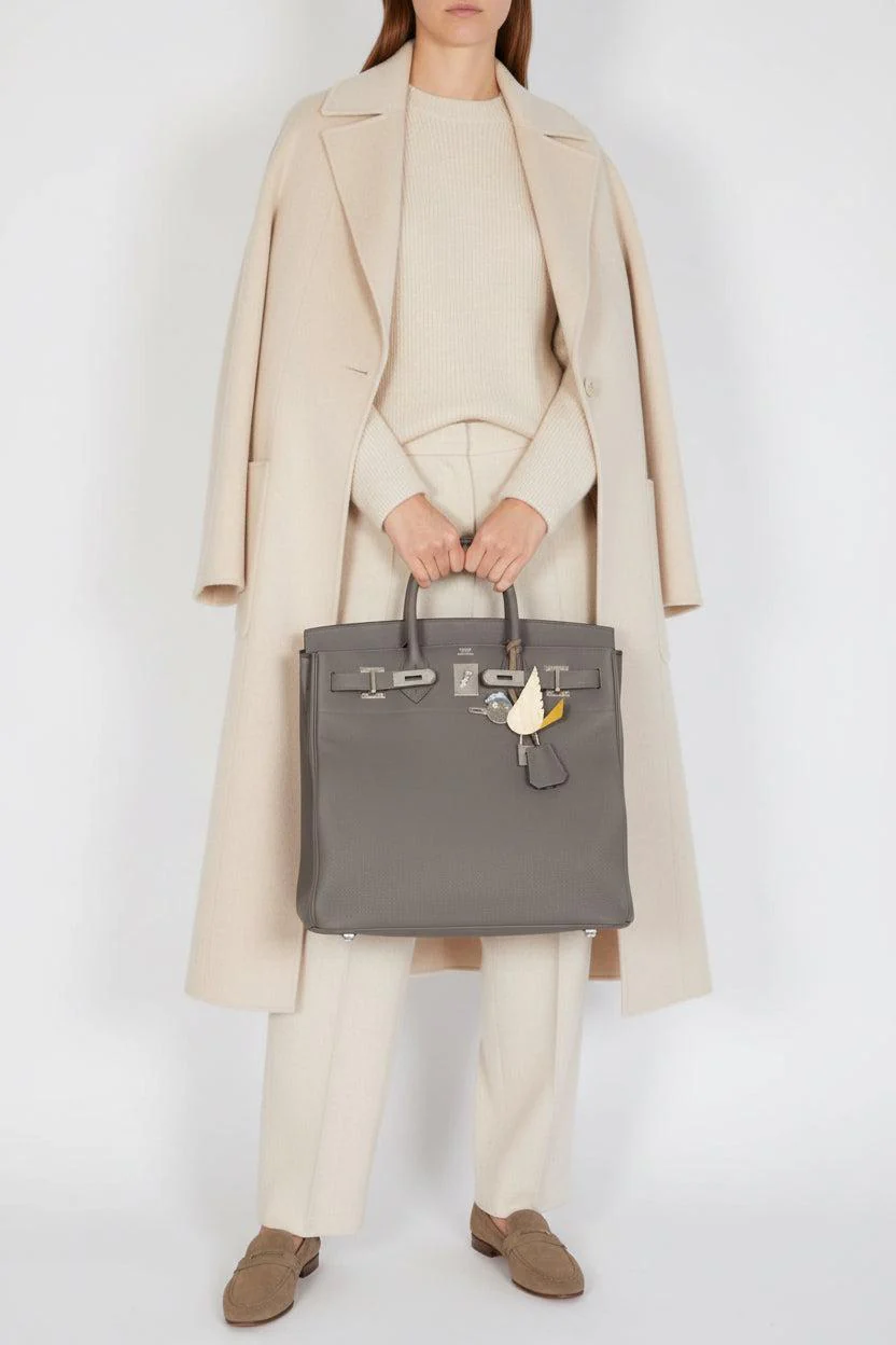 Hermès HAC Birkin 40 Etain Togo Palladium Hardware