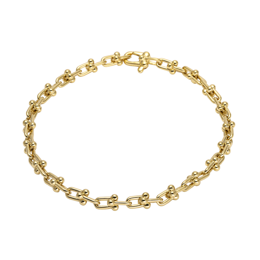 Tiffany & Co. Hardware Microlink Bracelet 18K Yellow Gold 60416923