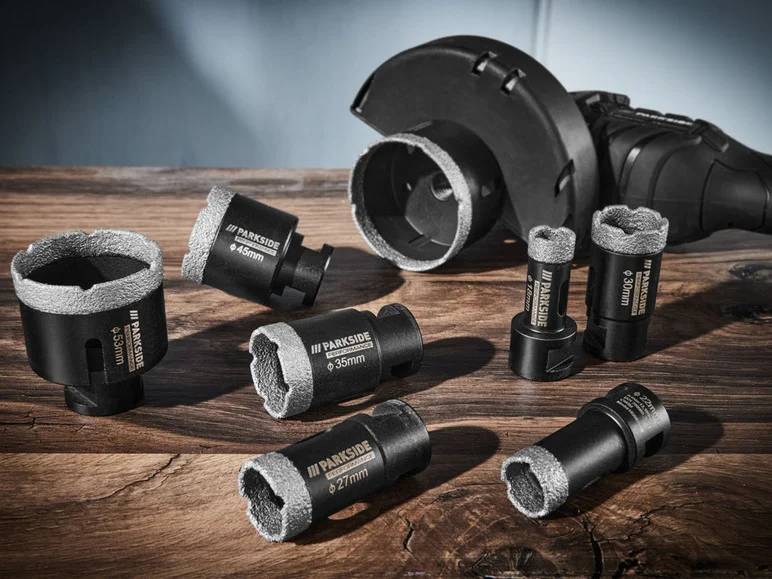 PARKSIDE PERFORMANCE® Jeux de couronnes de forage diamantées 