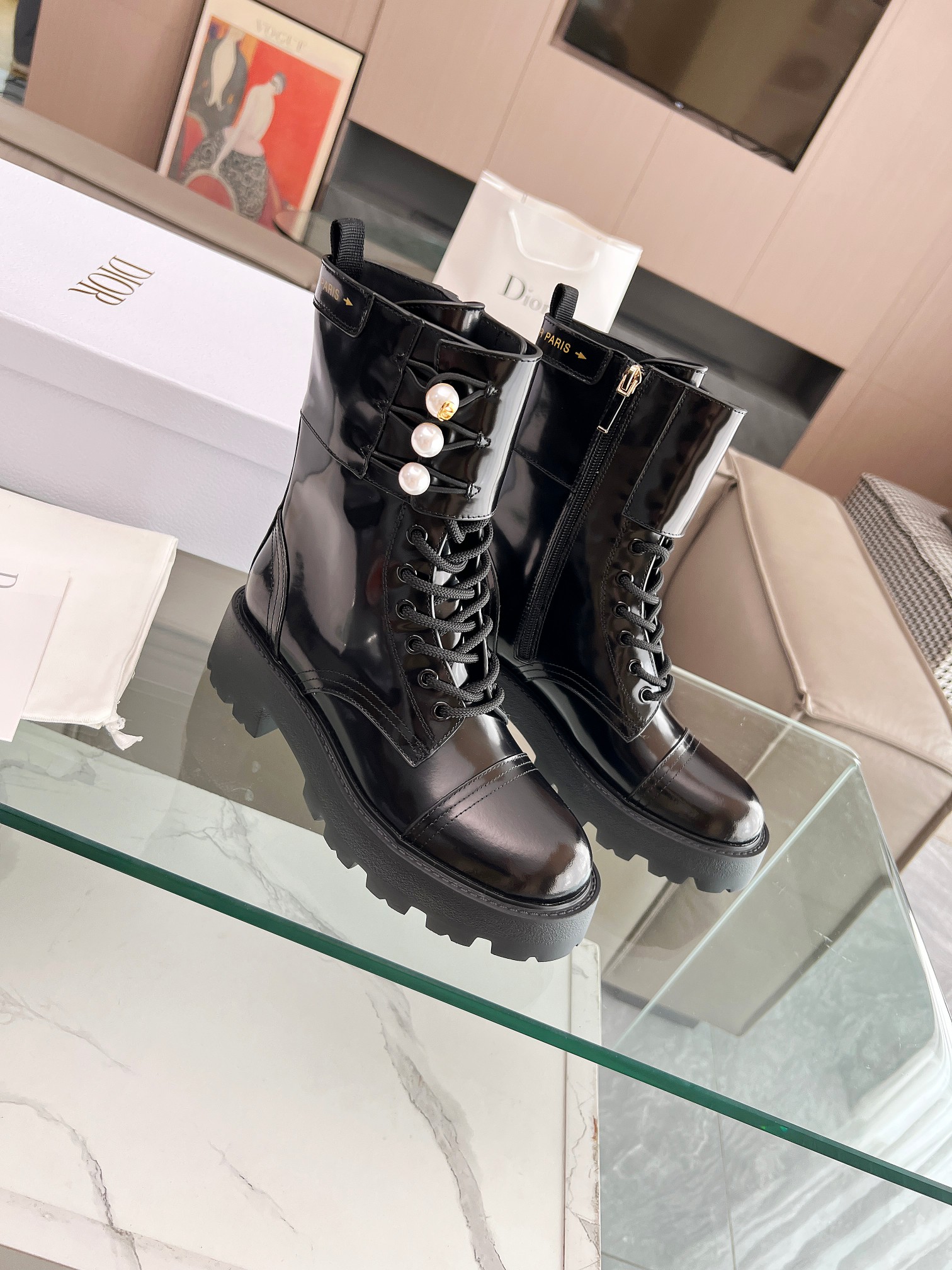High-end Dior Fall/Winter Boots with Hoodies - cnluxepick