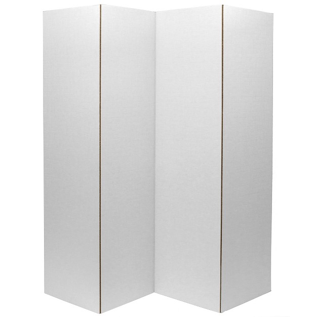 Cardboard Room Divider 4 Panel Oriental Furniture