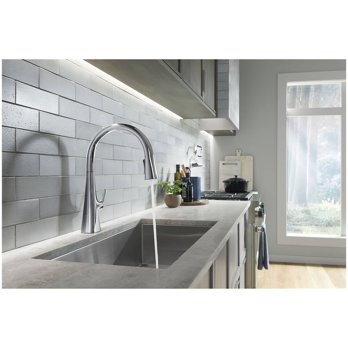 Kohler Touchless Kitchen Faucet Graze - K-22068-CP