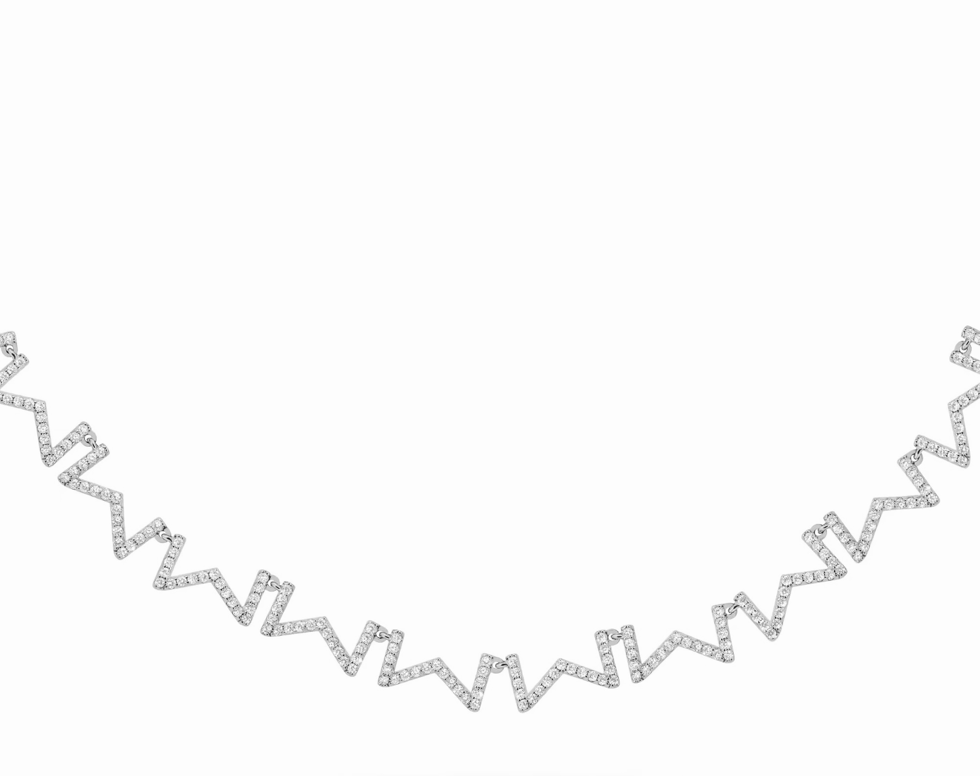 New Letter M Diamond Necklace - cnluxepick