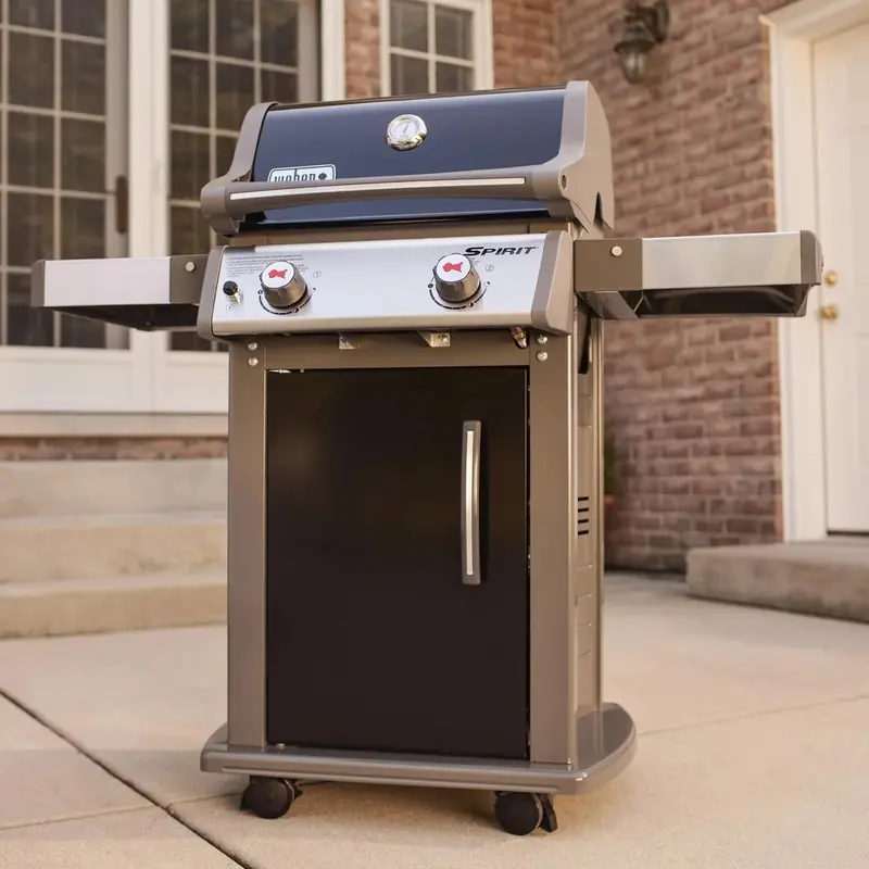 Weber Spirit E-210 Propane Grill with Dual Burners – Black