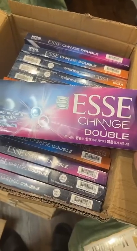 ESSE Change Double Applemint & Wine 20s Cigarettes x 10 Packs /1 Carton