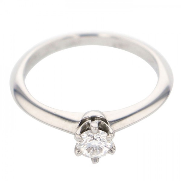 Tiffany & Co. Solitaire Diamond Ring Platinum