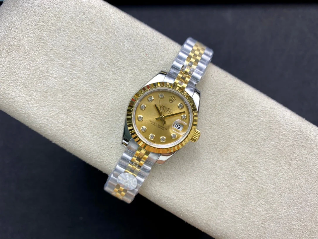 DATEJUST 28 TWO-TONE GOLD STEEL