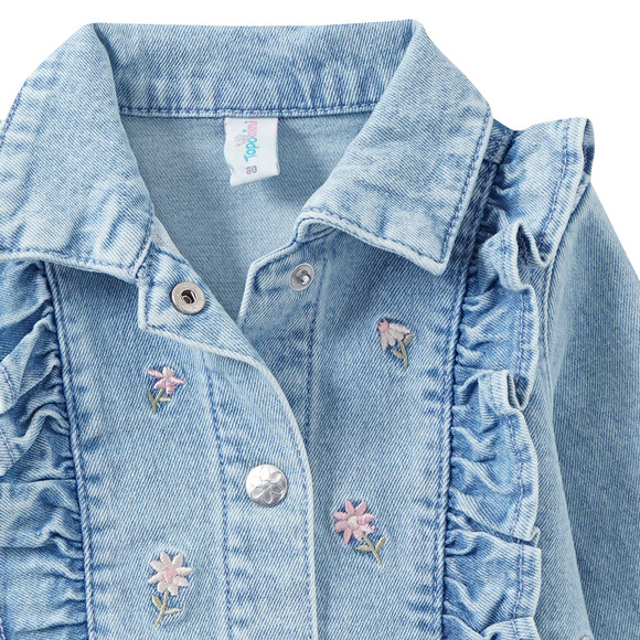 Topomini Baby Jeansjacke mit Stickerei