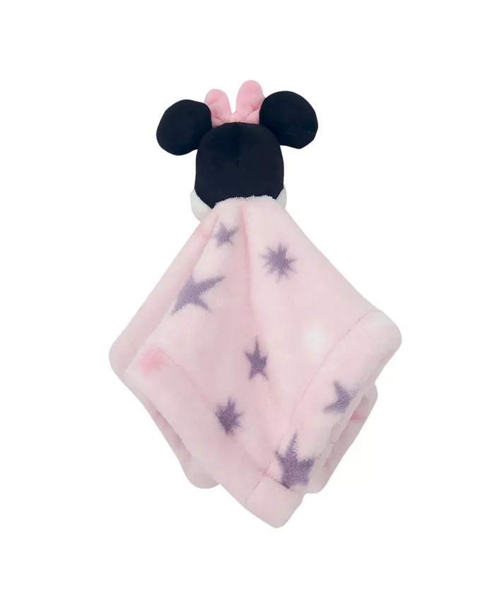Lambs and Ivy Disney Baby Minnie Mouse Stars Pink Lovey Security Blanket