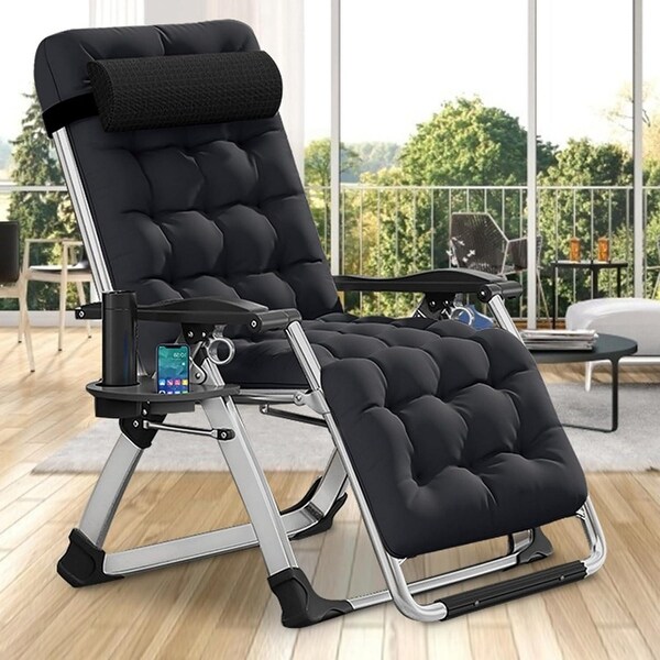DoCred Zero Gravity Chair,Folding Lawn Chaise Recliner Lounge Chair