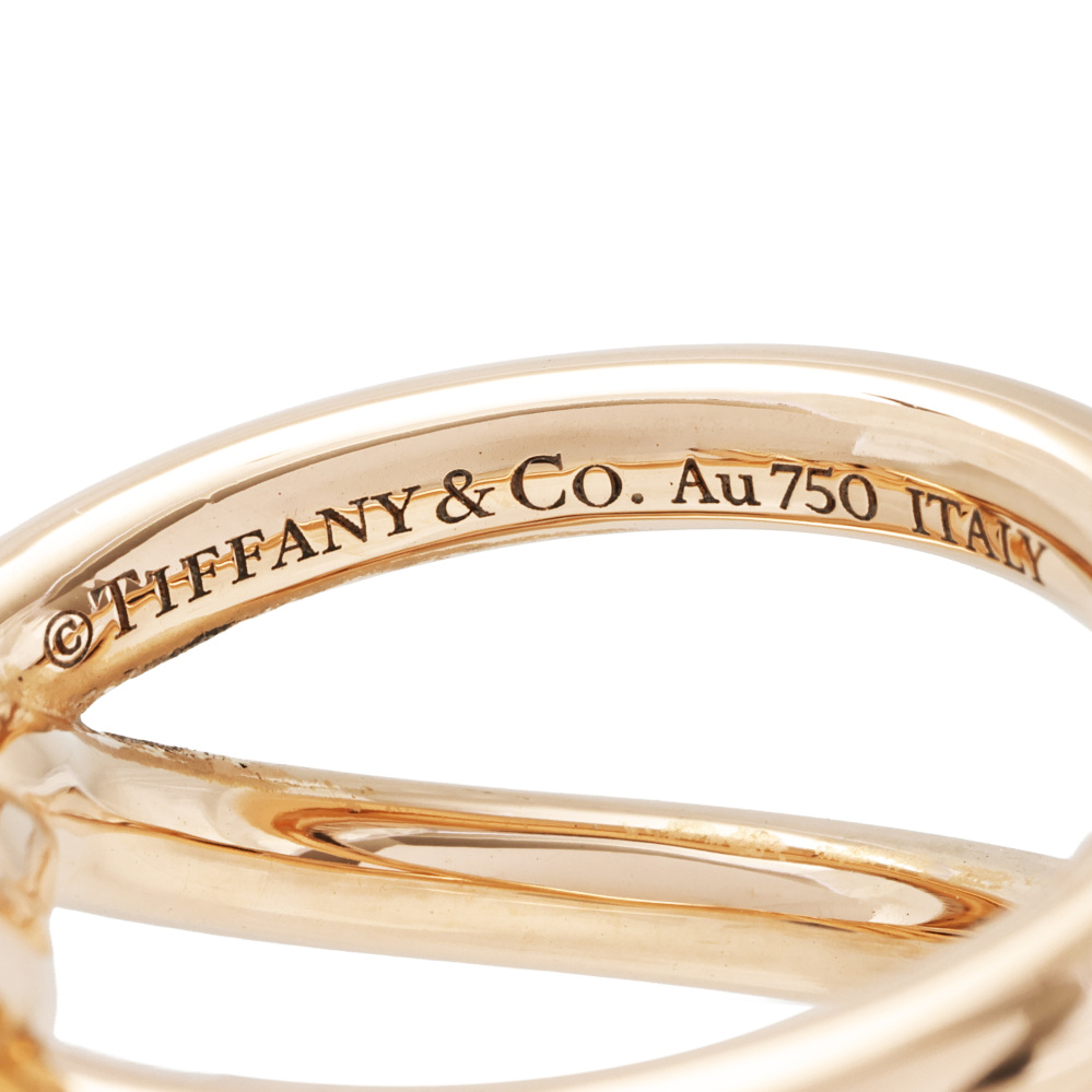 Tiffany & Co. Knot Ribbon Ring 18K Rose Gold