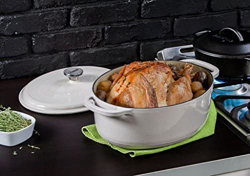 Lodge EC6D43 Enameled Cast Iron Dutch Oven, 6-Quart, Island Spice Red