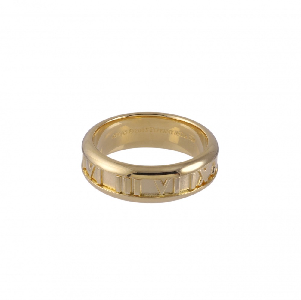 Tiffany & Co. Atlas Ring 18K Yellow Gold