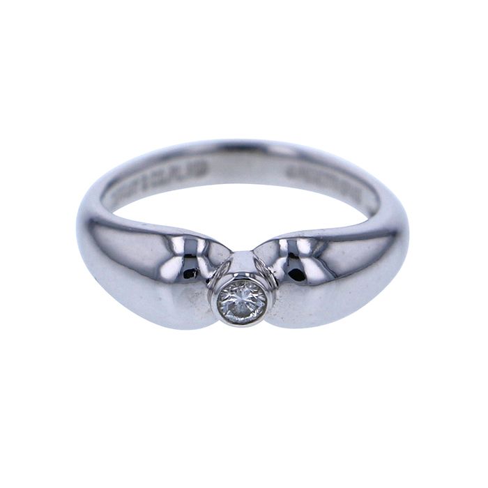 Tiffany & Co. Tiffany Tear Drop Ring PT950 Ring Platinum Diamond