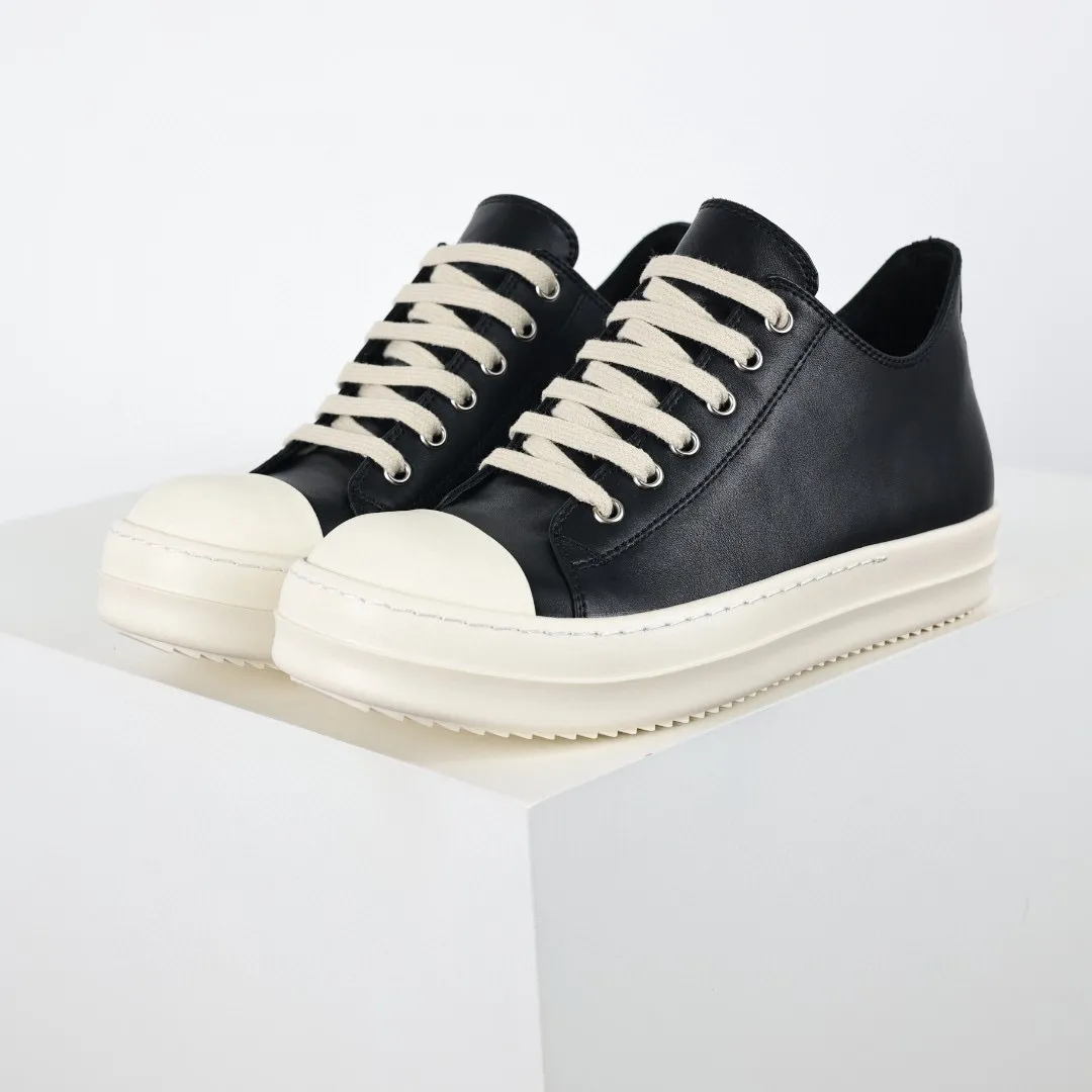 Rick Owens Black Low-Top Sneakers - cnluxepick