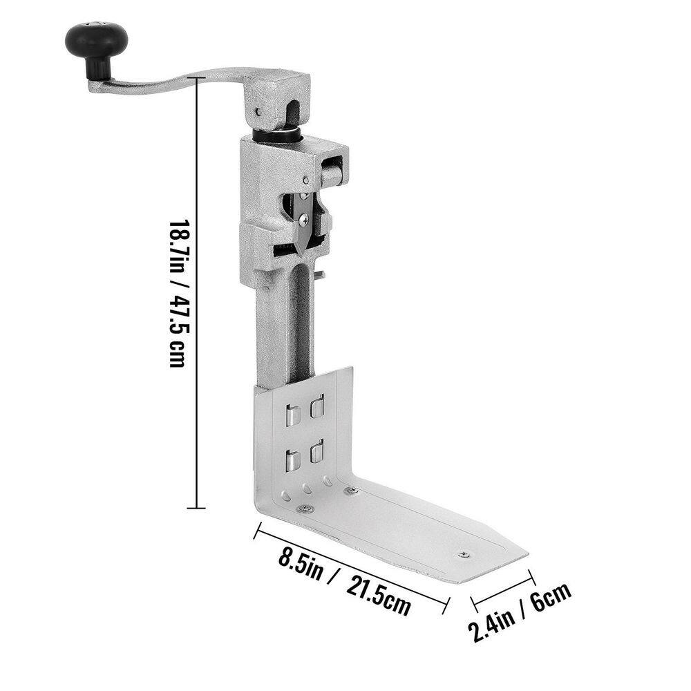 VEVOR Commercial Can Opener 15.7 in. Heavy Duty Manual Table Can Opener Tabletop Can Opener for Restaurant Hotel Bar TSSDKGQ0000000001V0