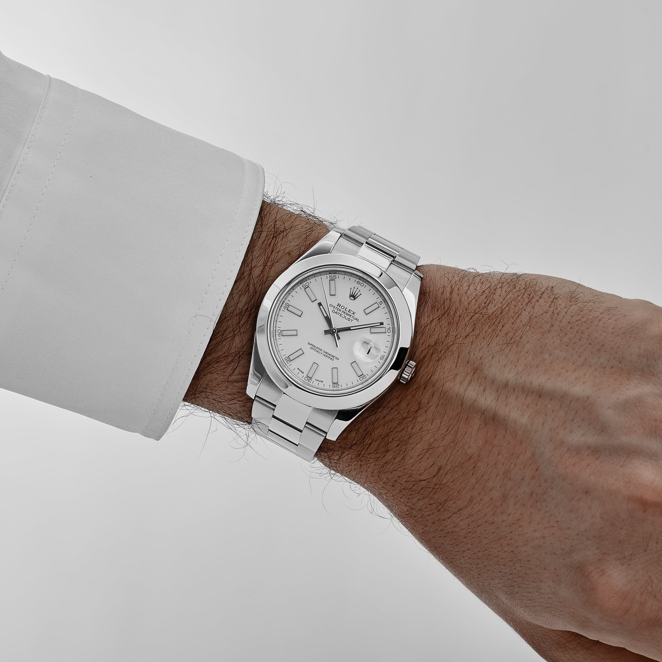 Rolex Datejust II 116300 Stainless Steel White Dial Oyster (2017)