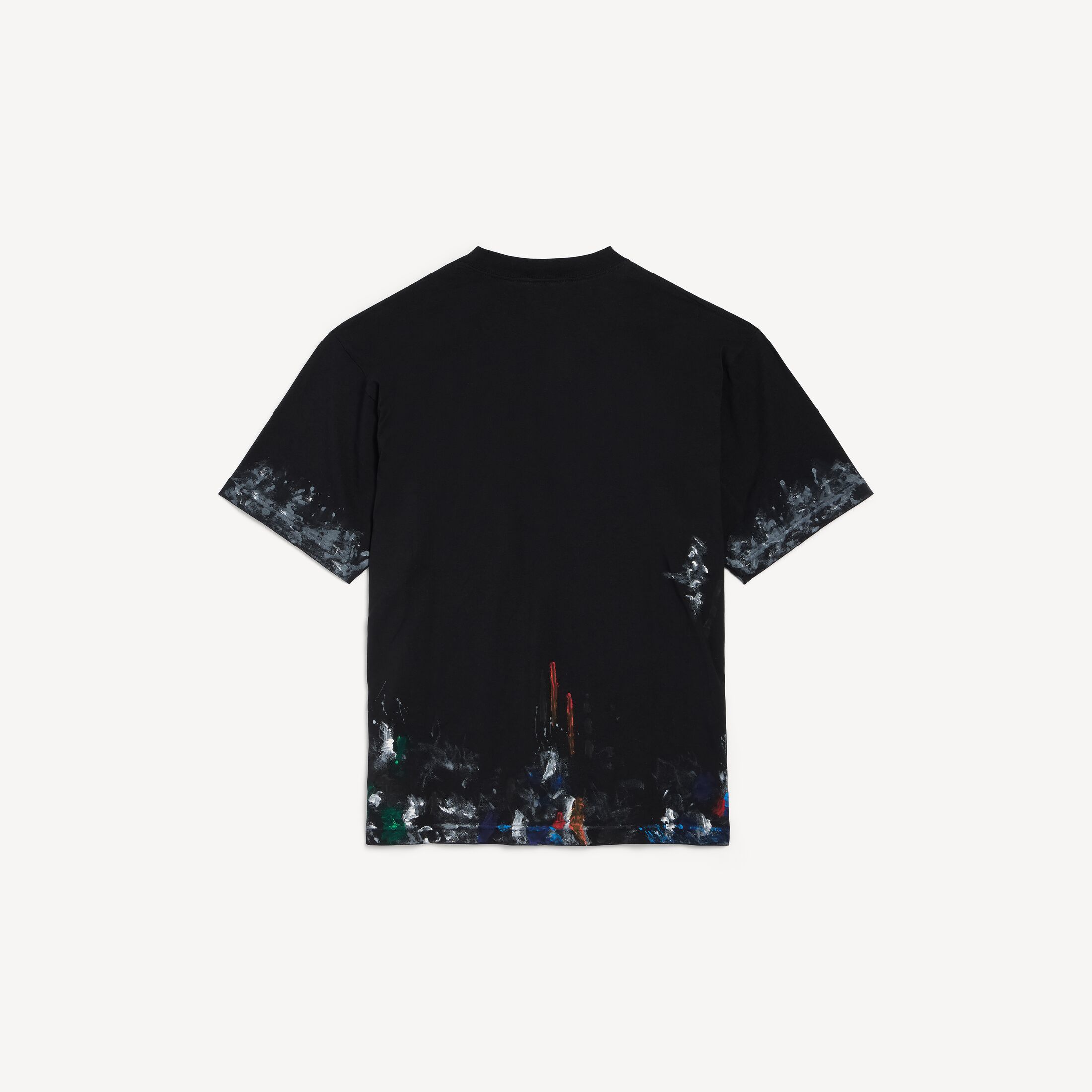 BALENCIAGA Painter's Shirt Medium Fit T-Shirt in black jersey