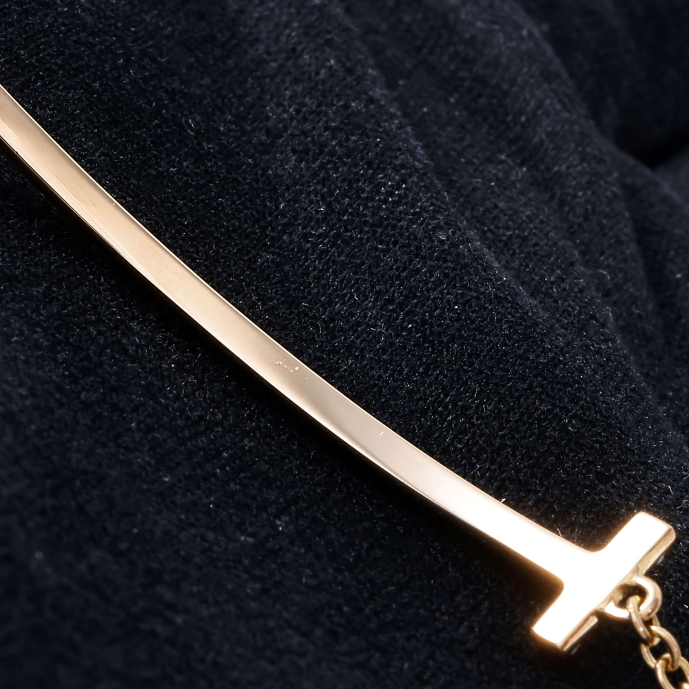 Tiffany & Co. Tiffany T Bracelet 18K Rose Gold Diamond 60150747