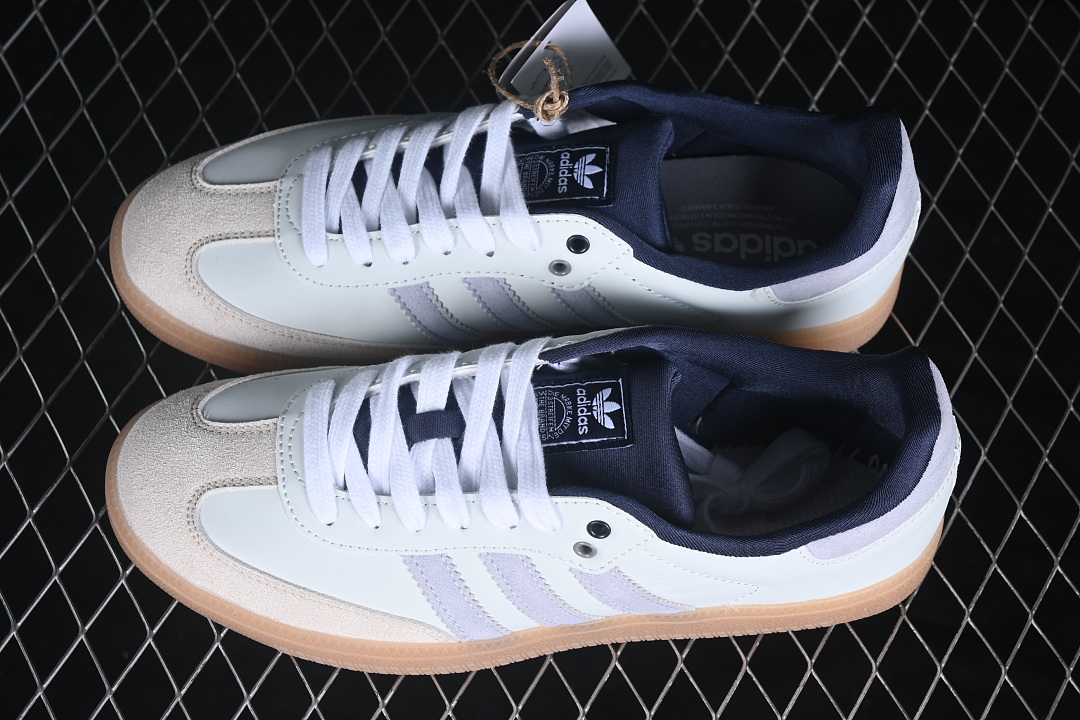 Adidas Samba Og Casual Sneakers White/Grey/Navy Blue KJ7305