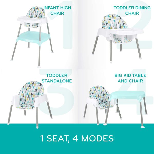 4-in-1 Eat   Grow Convertible High Chair, Polyester