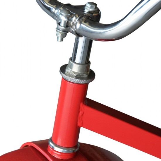53498 Retro Tricycle With Wagon, Red, Steel
