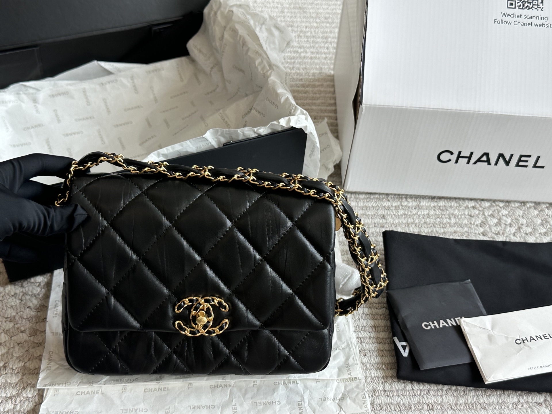 Chanel 23k thick chain square fat man - cnluxepick