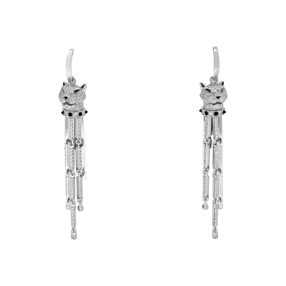 Cartier Panthère Earrings 18K White Gold N8045900