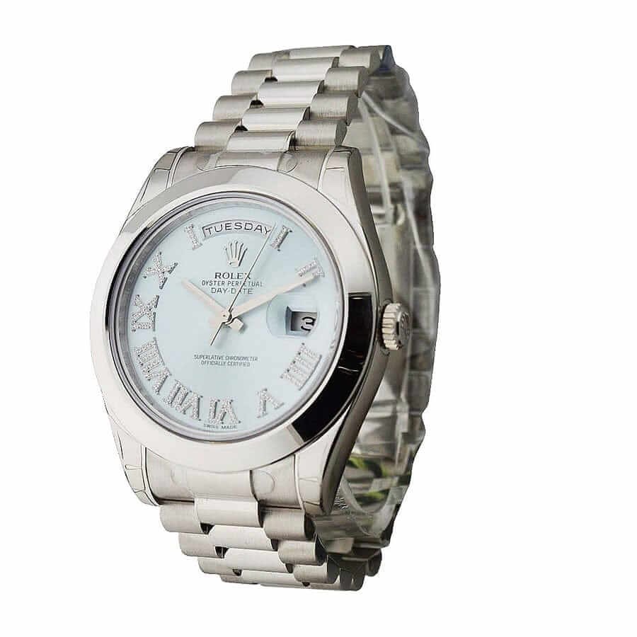 Rolex Day-Date II 218239 “Ice Blue Roman Dial” Masterpiece Replica