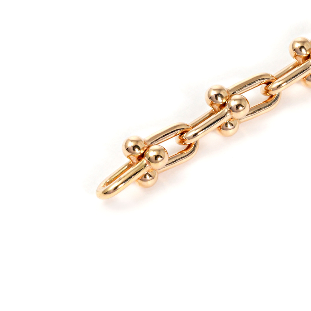 Tiffany & Co. Hardware Microlink Bracelet 18K Rose Gold 60423431