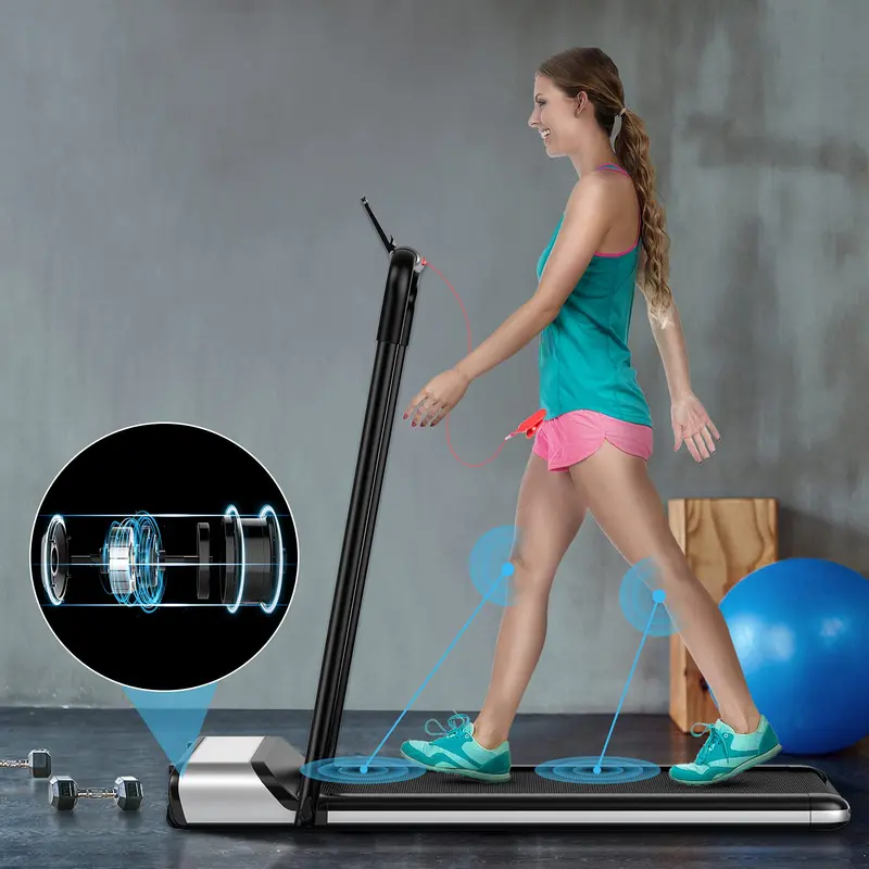 Ultra-Slim Foldable Electric Treadmill – Space-Saving Design with No Assembly Required