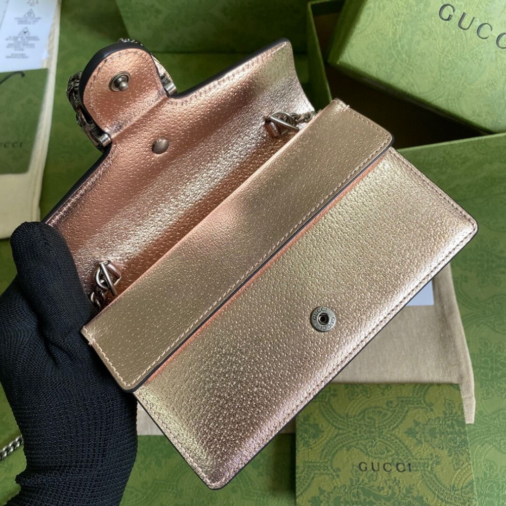 Gucci Dionysus Super Mini Bag in Rose Gold
