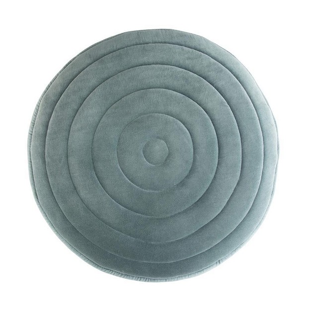 Simplihome Round Velvet Pouf Vivienne