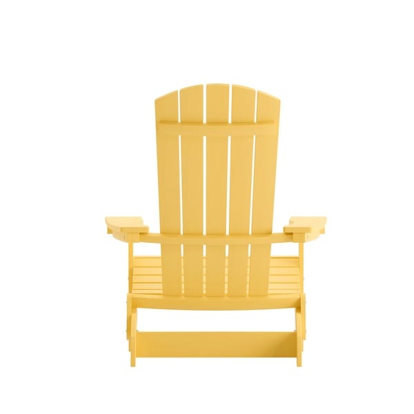 AllWeather Poly Resin Folding Adirondack Chair