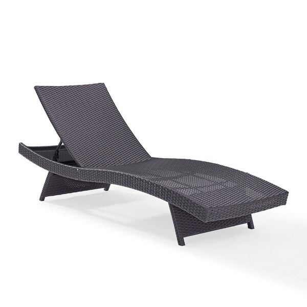 Biscayne Chaise Lounge with White Cushion