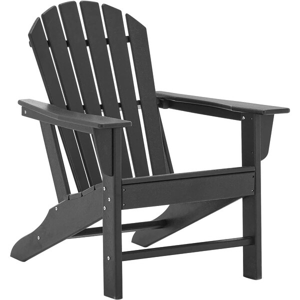 Faux Wood High Backs Fixed Outdoor Adirondack Chairs