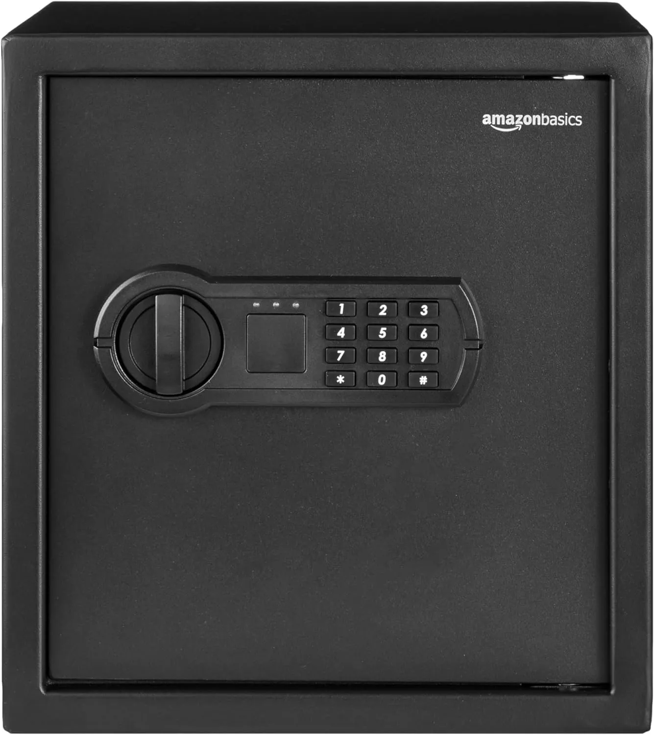 Steel home safety electronic safe, programmable keyboard lock, safety file, 1.8 cubic feet, black