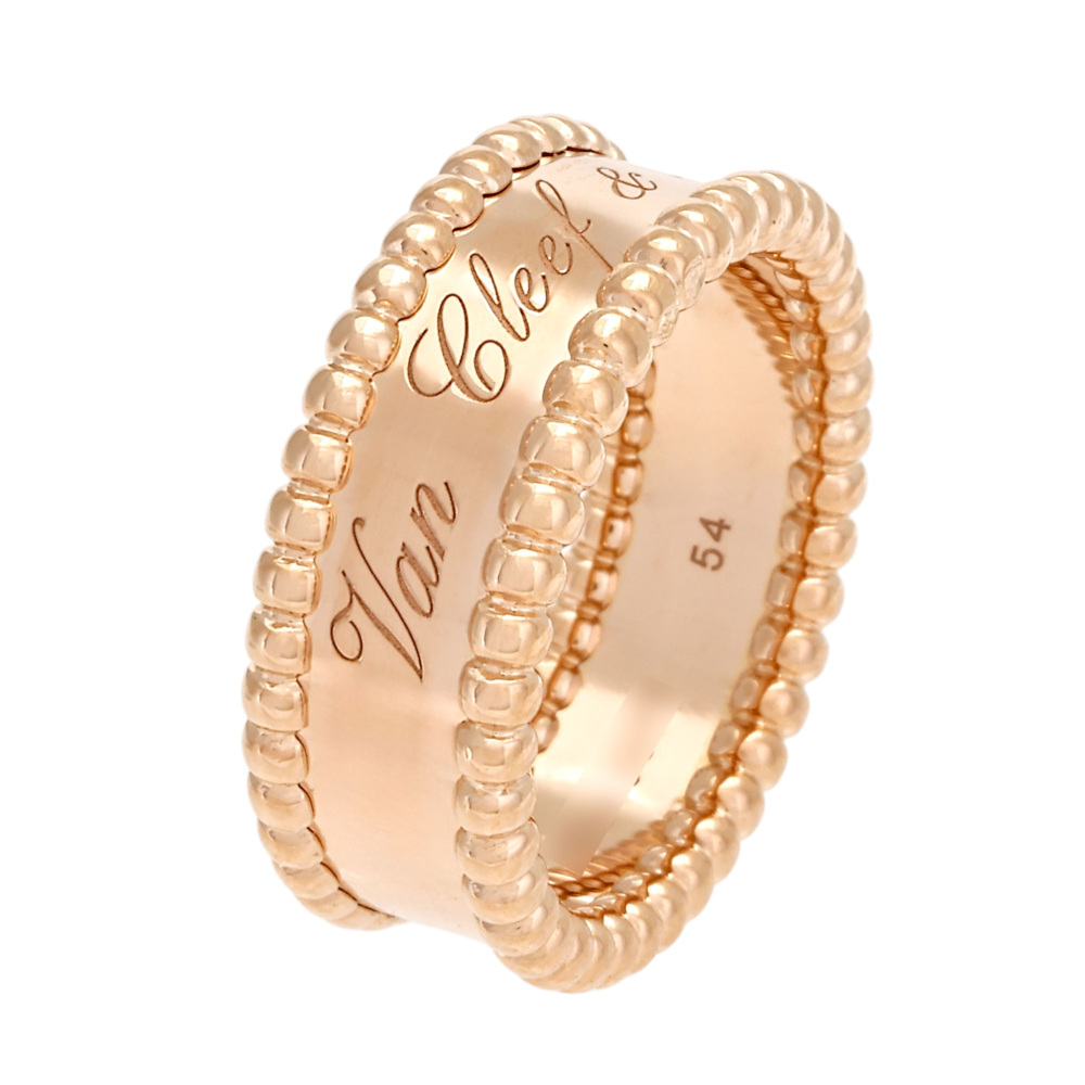 Van Cleef & Arpels Perlet Senior Tulle Ring 18K Rose Gold VCARN324