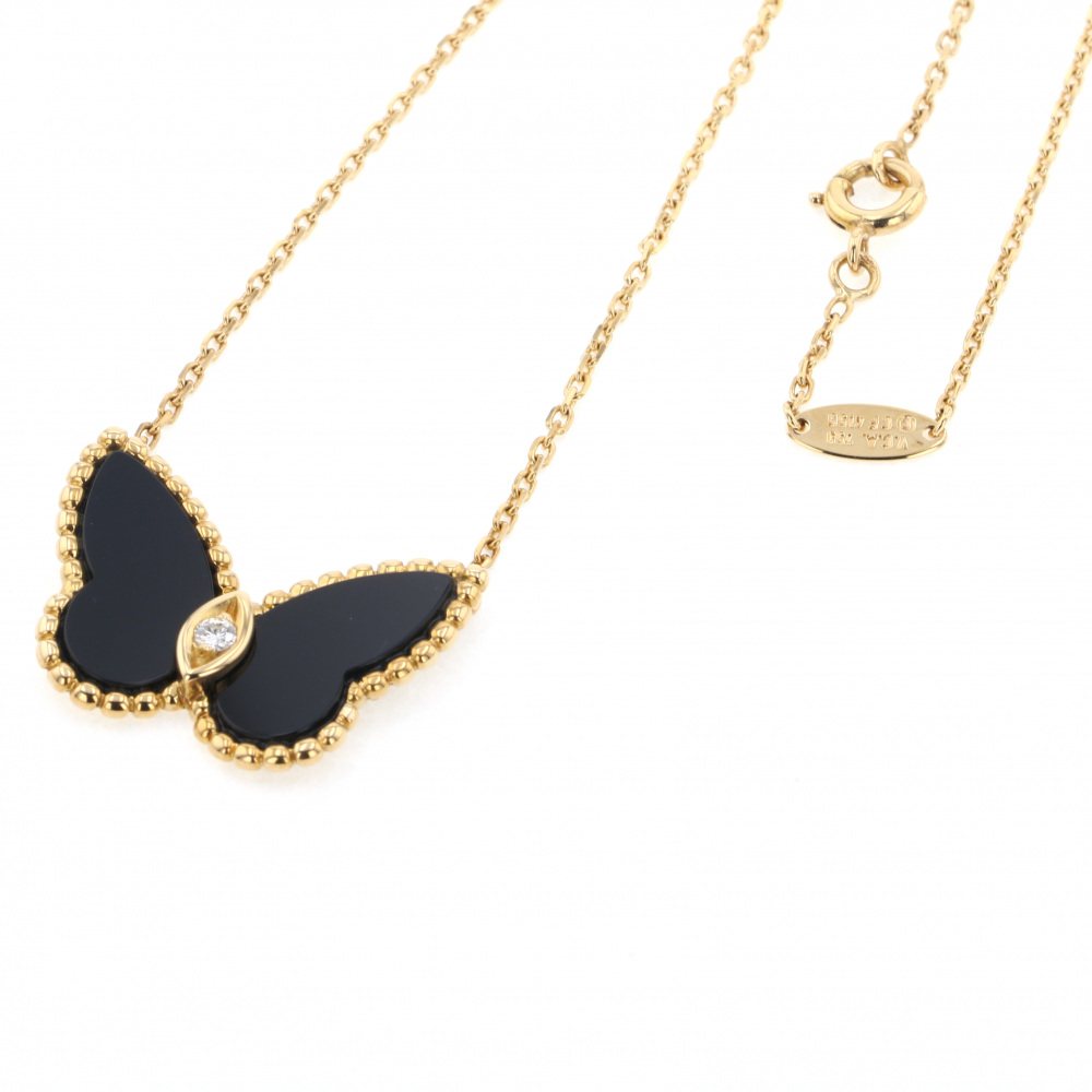 Van Cleef & Arpels Fauna de Papillon Necklace 18K Yellow Gold