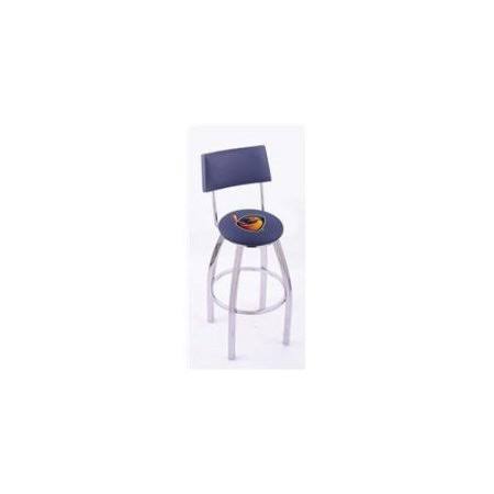 Holland Bar Stool 30x22 Chrome Notre Dame (Leprechaun) Double-Ring Swivel Bar Stool