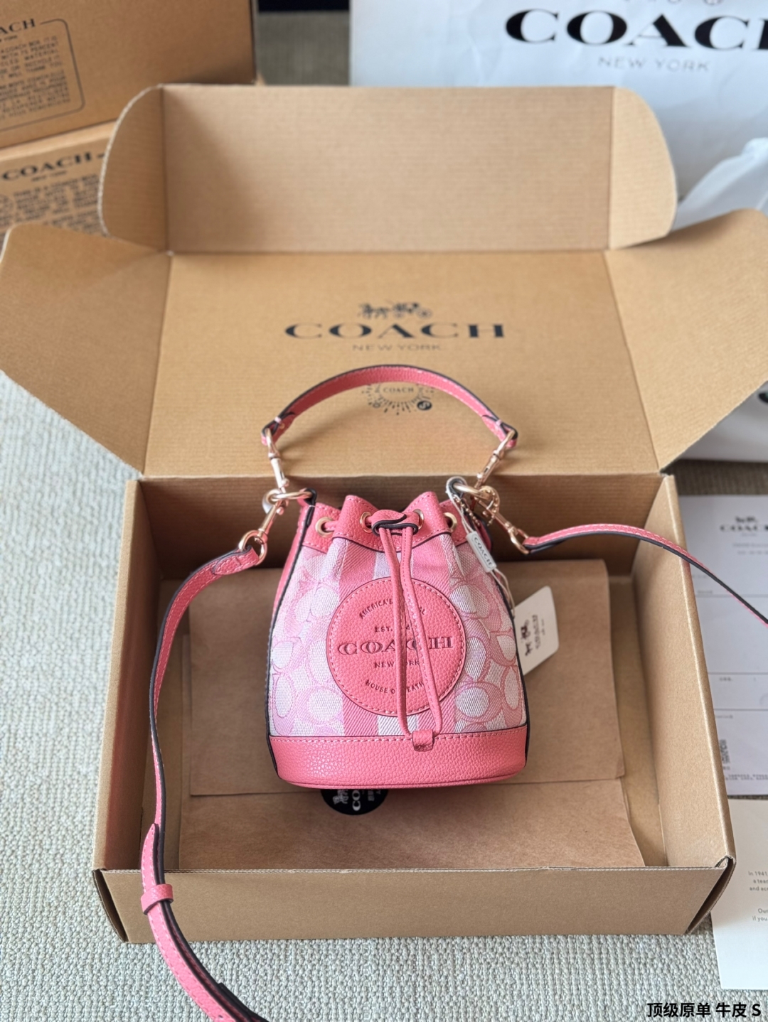 Coach Spring/Summer Mini Bucket Bag Hand Crossbody Bag - cnluxepick