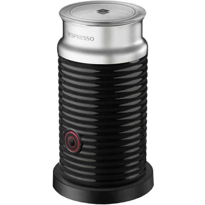 breville-nespresso-pixie-Single-Serve Espresso Machine in Electric Titanium and Milk in Black